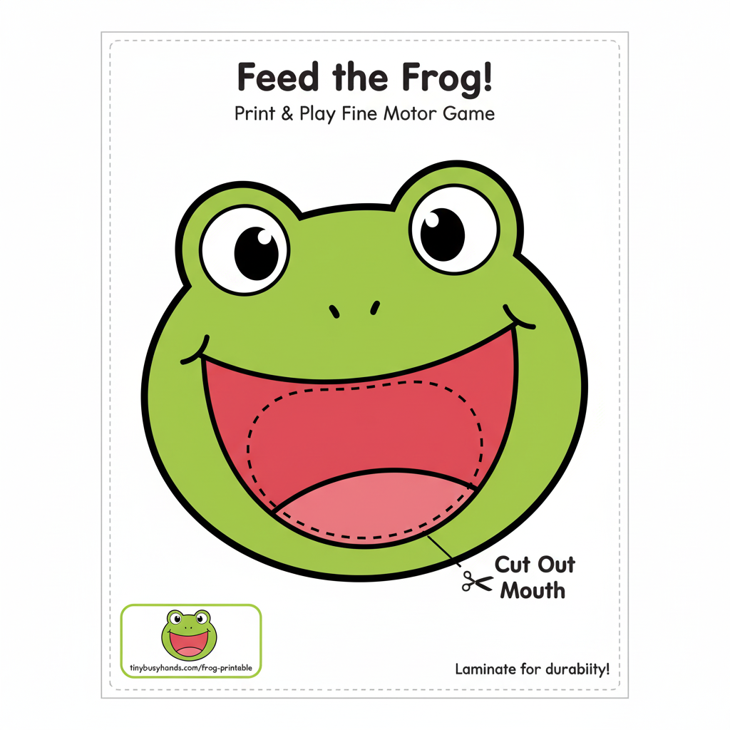 Frog Game Printable Frog Printable